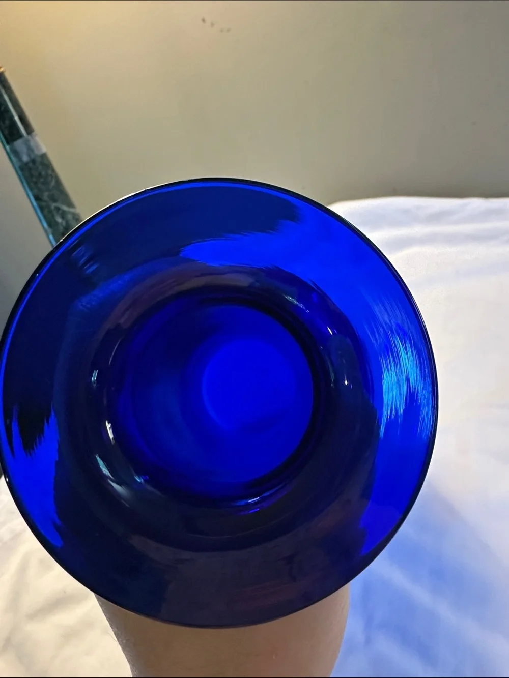 Vintage MCM Kastrup Holmegaard Cobalt Blue Glass Vase - Decorative Home Accent